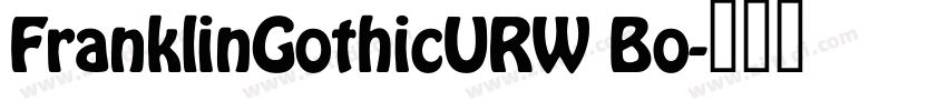 FranklinGothicURW Bo字体转换